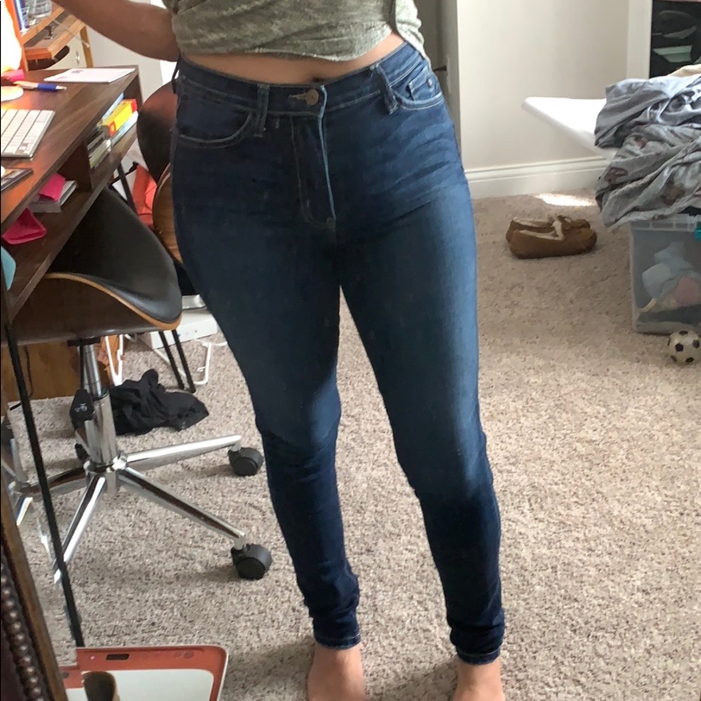 KanCan dark wash high rise jeans